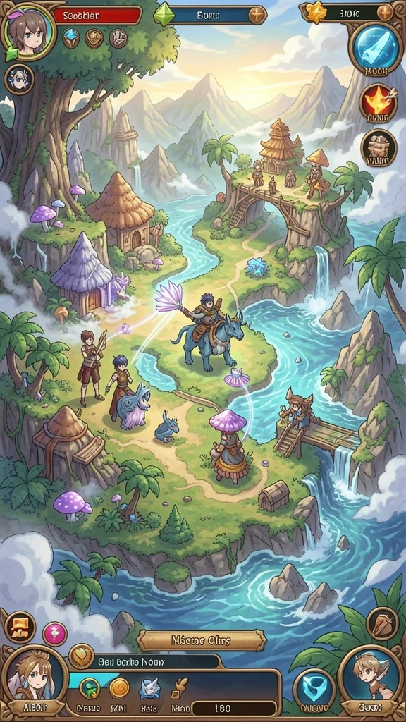Ilustrasi ini memperlihatkan misi yang sedang dilakukan oleh pemain.