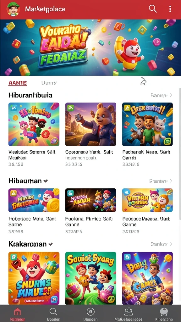 Bergambar permainan slot yang penuh warna dan menarik.