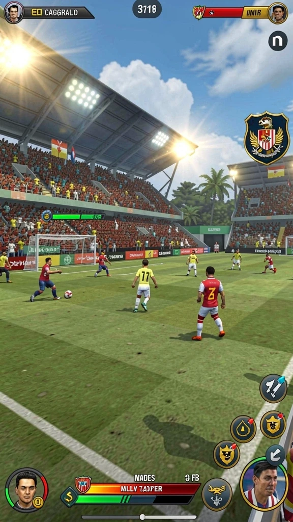 Interaksi menarik dengan elemen lingkungan dalam game.
