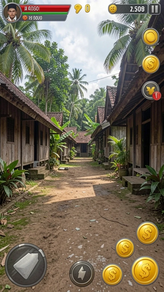 Karakter-karakter berwarna-warni dan unik dalam permainan.
