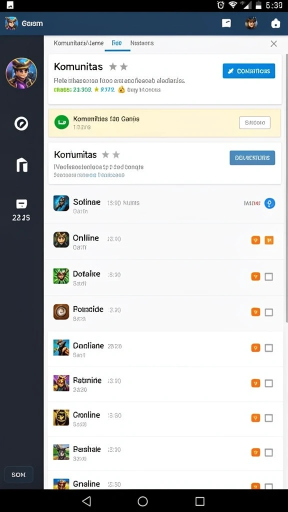 Fitur multiplayer yang memungkinkan bermain dengan teman.