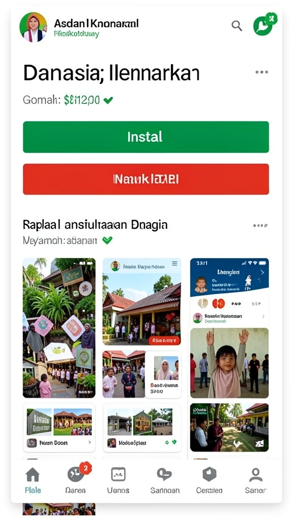 Tampilan antarmuka pengguna yang intuitif dan ramah.