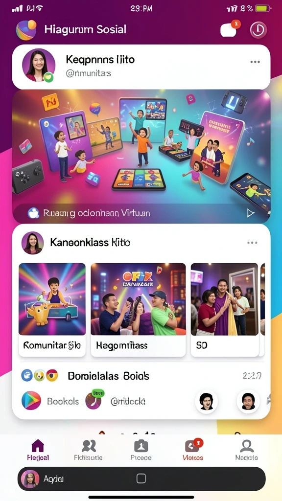 Tampilan dunia yang luas dan penuh warna.