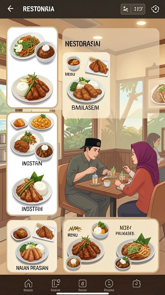 Tampilan antarmuka yang ramah pengguna.