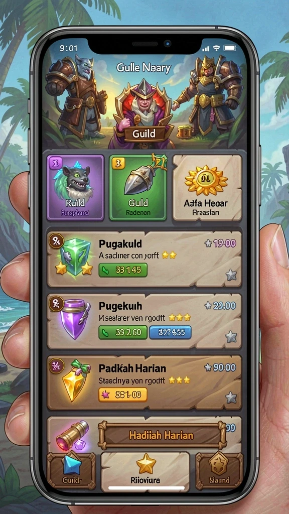 Tangkapan layar saat pemain berpartisipasi dalam turnamen.