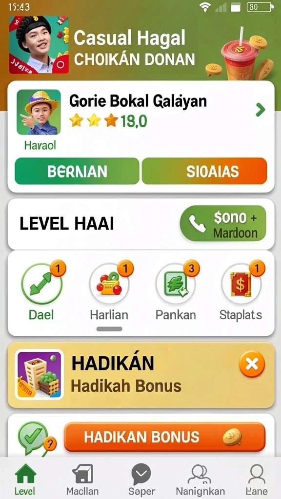 Tampilan antarmuka yang sederhana dan mudah dinavigasi.