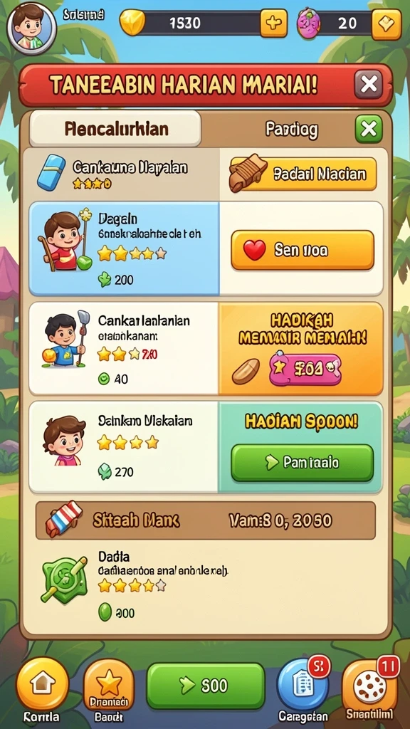 Tampilan antarmuka pengguna yang intuitif dan menarik.