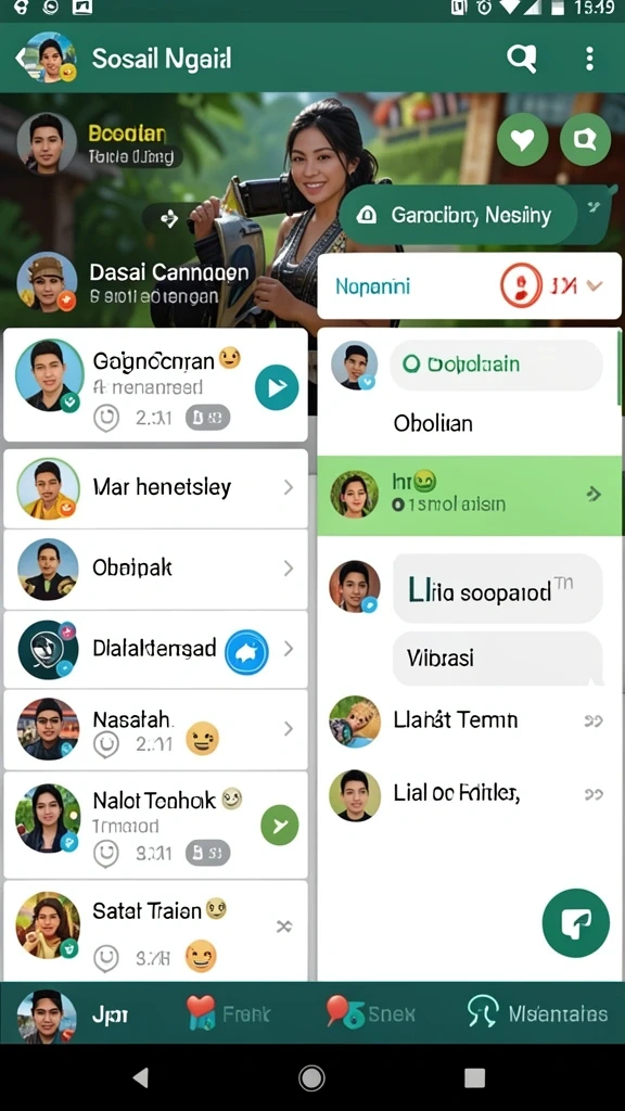 Tampilan antarmuka utama yang user-friendly.