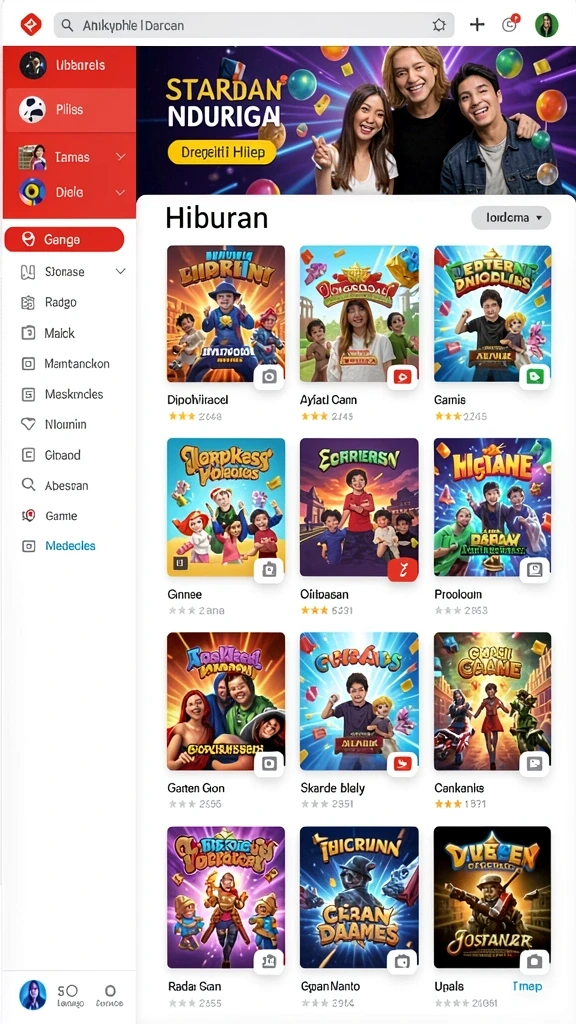 Tangkapan layar yang menunjukkan grafis memukau level baru.