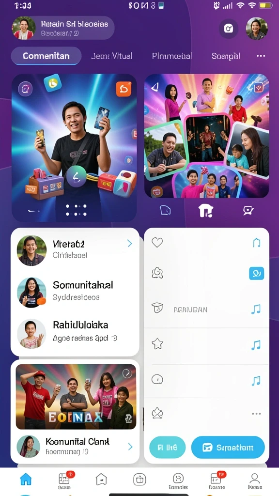Karakter karakter unik dengan desain menarik.