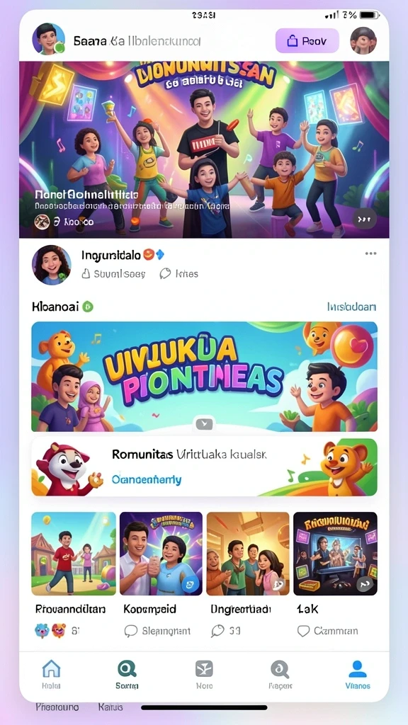 Berbagai jenis permainan yang seru dan menantang.