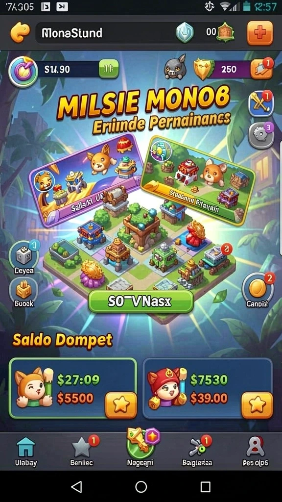 Level yang menantang dengan desain yang menakjubkan.