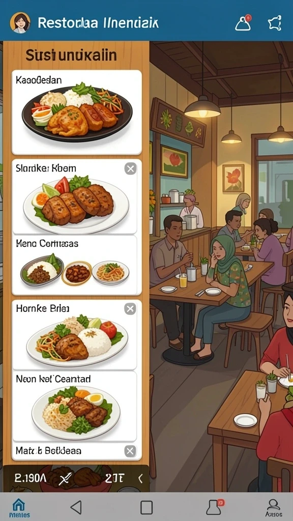 Antarmuka pengguna yang menarik dan mudah digunakan.