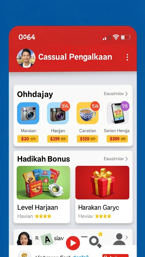 Tampilan awal yang menarik untuk memulai permainan.