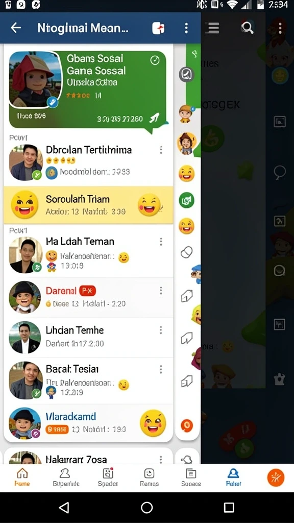 Karakter yang dapat dikembangkan selama permainan.
