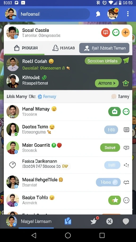 Fitur sosial yang memudahkan interaksi antar pemain.