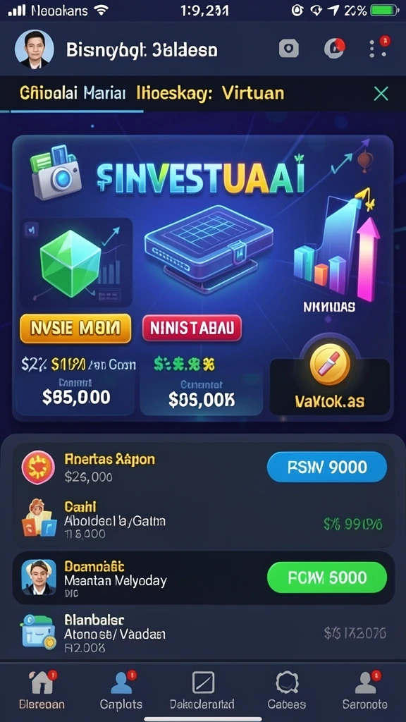 Menu permainan dengan pilihan mode yang beragam.