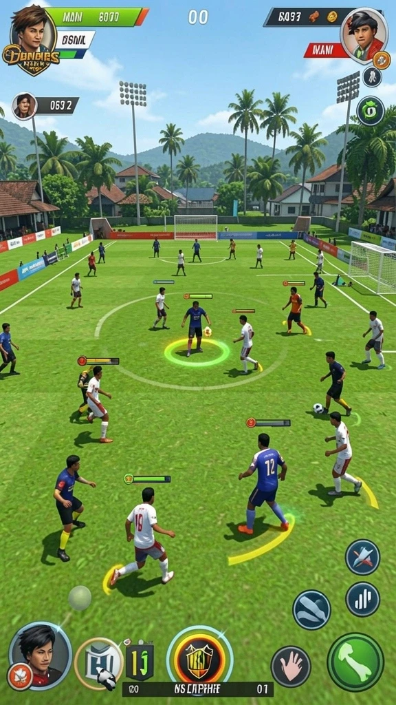 Screenshot menampilkan karakter utama dalam aksi melawan musuh.