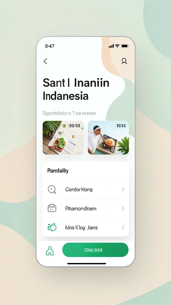 Tampilan antarmuka pengguna yang menarik.